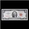 Image 2 : 1963 $2 Red seal United States Note Grades Choice CU