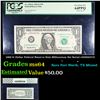 Image 1 : PCGS 1999 $1 Dollar Federal Reserve Note Millennium Set Serial #200003737 Graded ms64 By PCGS