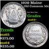 Image 1 : 1920 Maine Old Commem Half Dollar 50c Grades Choice+ Unc