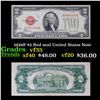 Image 1 : 1928F $2 Red seal United States Note Grades vf++