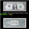 1963B $1 'Barr Note' Federal Reserve Note Grades vf++