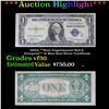 ***Auction Highlight*** 1935A **Rare Experimental Red S Overprint** $1 Blue Seal Silver Certificate 