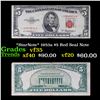 *StarNote* 1953a $5 Red Seal Note Grades vf++