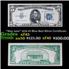 *Star note* 1934 $5 Blue Seal Silver Certificate Grades xf+