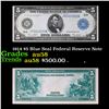 1914 $5 Blue Seal Federal Reserve Note Grades Choice AU/BU Slider