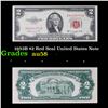 1953B $2 Red Seal United States Note Grades Choice AU/BU Slider