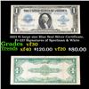 1923 $1 large size Blue Seal Silver Certificate, Fr-237 Signatures of Speelman & White Grades vf++