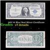 1957 $1 Blue Seal Silver Certificate Grades vf details
