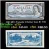 1954-1972 Canada 5 Dollar Note P# 77B Grades vf++