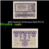 1922 Austria 10 Kronen Note P# 75 Grades Gem CU