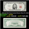 1963 $5 Red Seal United States Note Fr-1536 Grades Choice AU/BU Slider
