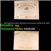 1863 Confederate States 100 Dollars Loan Interest Certificate No. 19810 Grades
