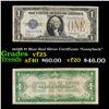 1928B $1 Blue Seal Silver Certificate "funnyback" Grades vf+