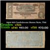 Image 1 : 1864 $10 Confederate States Note, T68 Grades vf+