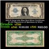 1923 $1 large size Blue Seal Silver Certificate, Fr-237 Signatures of Speelman & White Grades vf++
