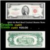 1953 $2 Red Seal United States Note Grades Select CU