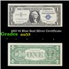 1957 $1 Blue Seal Silver Certificate Grades Select AU