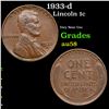 Image 1 : 1933-d Lincoln Cent 1c Grades Choice AU/BU Slider