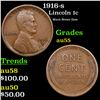 Image 1 : 1916-s Lincoln Cent 1c Grades Choice AU