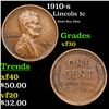 Image 1 : 1910-s Lincoln Cent 1c Grades vf++
