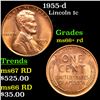 Image 1 : 1955-d Lincoln Cent 1c Grades GEM++ RD