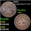 Image 1 : 1835 Capped Bust Half Dime 1/2 10c Grades vf+