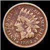 Image 2 : 1862 Indian Cent 1c Grades vf, very fine