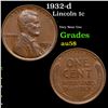 Image 1 : 1932-d Lincoln Cent 1c Grades Choice AU/BU Slider