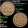 Image 1 : 1858 SL Flying Eagle Cent 1c Grades vg+