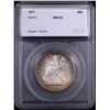 Image 4 : ***Auction Highlight*** 1871-p Seated Half Dollar 50c Graded ms62 By SEGS (fc)