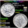 Image 1 : ***Auction Highlight*** 1926-s Mercury Dime 10c Graded Select Unc BY USCG (fc)