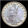 Image 2 : ***Auction Highlight*** 1844-p Seated Half Dollar 50c Graded ms64 By SEGS (fc)
