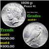 Image 1 : 1926-p Peace Dollar $1 Grades Choice+ Unc