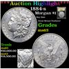 Image 1 : ***Auction Highlight*** 1884-s Morgan Dollar $1 Graded Select Unc BY USCG (fc)