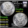 Image 1 : 1921-p Morgan Dollar $1 Graded ms63+ pl By SEGS