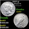 1927-p Peace Dollar $1 Grades Select Unc