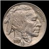 Image 2 : 1937-p Buffalo Nickel 5c Grades Choice Unc