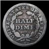 Image 3 : 1849-o Seated Liberty Half Dime 1/2 10c Grades vg details