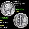 Image 1 : 1921-p Mercury Dime 10c Grades f, fine