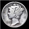 Image 2 : 1921-p Mercury Dime 10c Grades f, fine