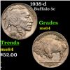 Image 1 : 1938-d Buffalo Nickel 5c Grades Choice Unc