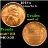 Image 1 : 1947-s Lincoln Cent 1c Grades GEM++ Unc RD