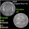 Image 1 : 1827 Capped Bust Dime 10c Grades g+