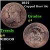 Image 1 : 1827 Capped Bust Dime 10c Grades g, good