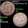Image 1 : 1824/2 Capped Bust Dime 10c Grades g, good