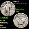 1927-d Standing Liberty Quarter 25c Grades f+