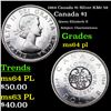 1964 Canada $1 Silver KM# 58 Grades Choice Unc PL