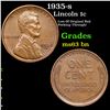 1935-s Lincoln Cent 1c Grades Select Unc BN