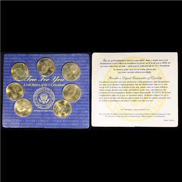 Coin History of the U.S. Presidents 8 Coins Inside