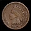 Image 2 : 1863 Indian Cent 1c Grades f, fine
